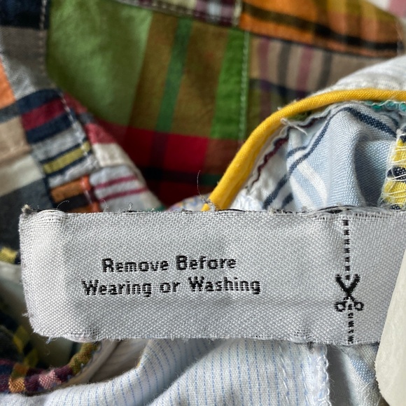 J Crew Womens Skirt Size 8 Madras Plaid Patchwork Mini Skirt Y2K Preppy - Picture 5 of 5